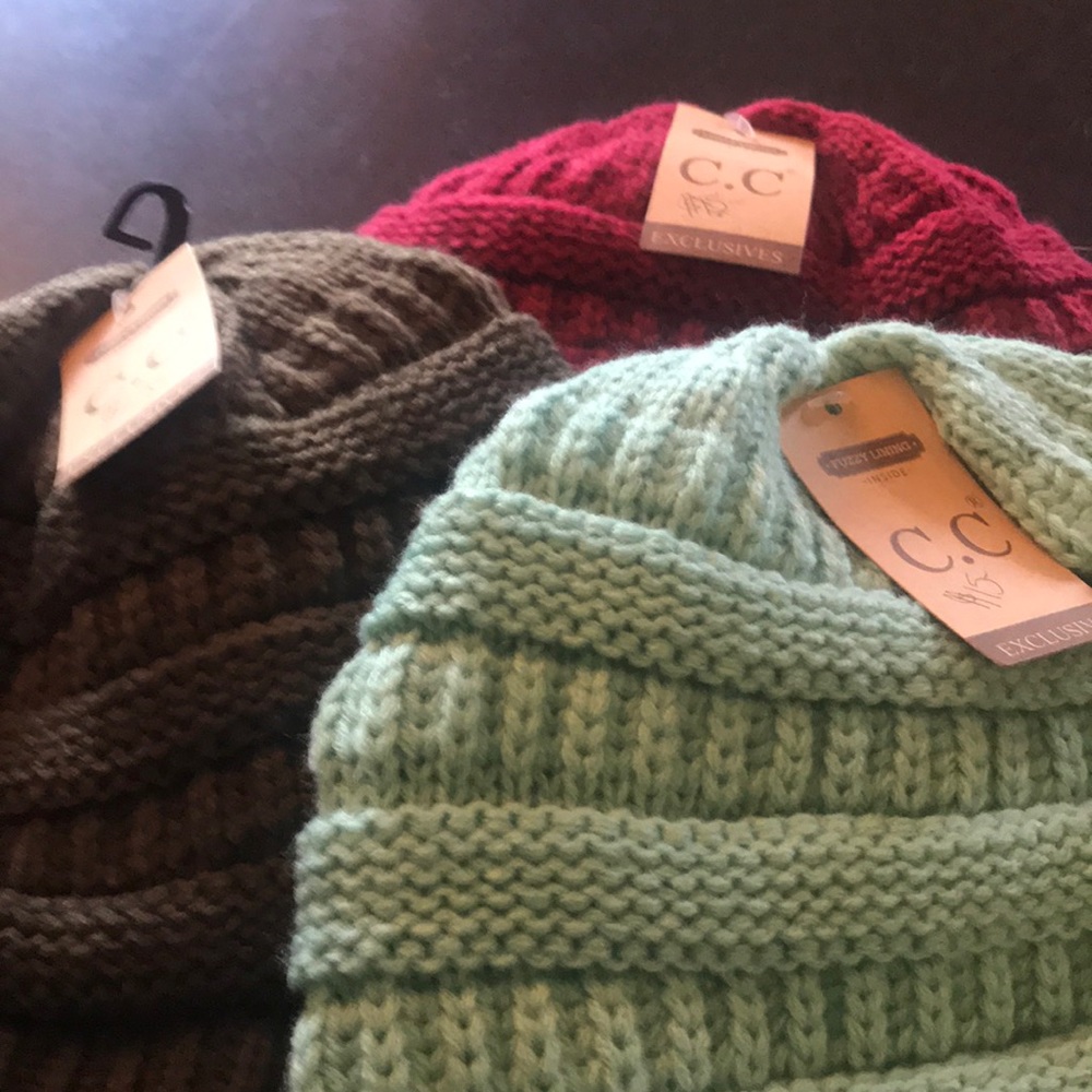 C.C Beanie Hat with Fuzzy Lining